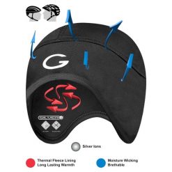 Czapka pod kask rowerowy Gruca. Brązowe czapki zimowe GRUCA, bez wzorów, z dzianiny. W wyprzedaży za 39.99 zł.