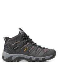 Keen Trekkingi Koven Mid Wp 1020210 Czarny. Czarne botki sznurowane Keen, bez wzorów, ze skóry, bez obcasa, bez zapięcia. Za 389.99 zł.