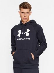 Under Armour Bluza Ua Rival Fleece Logo Hd 1379758 Czarny Loose Fit. Czarne bluzy Under Armour, l, bez wzorów, z bawełny, bez kaptura. Za 84.55 zł.