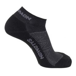 Skarpety Za Kostkę Dla Dorosłych Unisex X Ultra. Czarne skarpety Salomon, bez wzorów, z materiału. Za 52.99 zł.