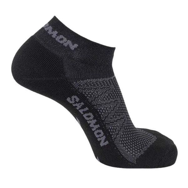 Skarpety Za Kostkę Dla Dorosłych Unisex X Ultra. Czarne skarpety Salomon, bez wzorów, z materiału. Za 52.99 zł.