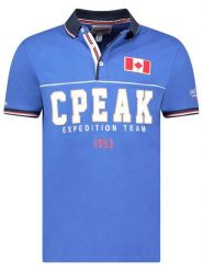 Canadian Peak Koszulka polo "Ketoreak" w kolorze niebieskim rozmiar: M. Niebieskie koszulki polo Canadian Peak, m, bez wzorów, z bawełny, bez kołnierzyka, bez ramiączek. Za 87.95 zł.