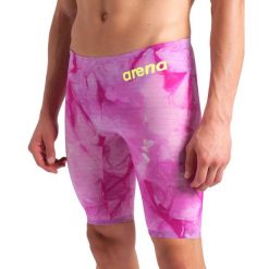 Strój startowy męski Arena Carbon Air2 Le Jammer Tie-Dye. Czerwone odzież kąpielowa Arena, m, bez wzorów, sportowe. Za 1,319.99 zł.