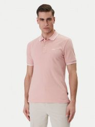 BOSS Polo Parlay 190 50494697 Różowy Regular Fit. Czerwone koszulki polo Boss, m, bez wzorów, z bawełny, bez kołnierzyka, bez ramiączek. Za 499.99 zł.
