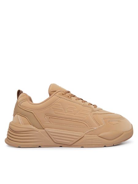 EA7 Emporio Armani Sneakersy 7X000306 AF28160 Beżowy jasny. Brązowe buty sportowe casual EA7 Emporio Armani, bez wzorów, z materiału, bez zapięcia. Za 914.99 zł.