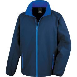 Kurtka Result Softshell Printable. Niebieskie kurtki RESULT, m, bez wzorów, z materiału, bez kaptura. Za 116.65 zł.