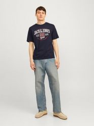 Jack & Jones Koszulka w kolorze granatowym rozmiar: M. Niebieskie bezrękawniki Jack & Jones, m, bez wzorów, z bawełny, bez kołnierzyka, bez ramiączek. Za 28.71 zł.