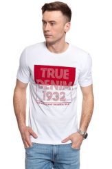 MĘSKI T-SHIRT MUSTANG Alex C Print 1009006 2045. T-shirty Mustang, m, bez wzorów, bez kołnierzyka, bez ramiączek. W wyprzedaży za 39.99 zł.
