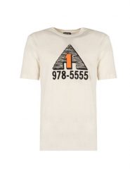 Diesel T-Shirt "T-Just" | A03817-0GRAM-129 | Mężczyzna | Beżowy. Brązowe t-shirty Diesel, m, bez wzorów, z bawełny, bez kołnierzyka, bez ramiączek. W wyprzedaży za 139.00 zł.