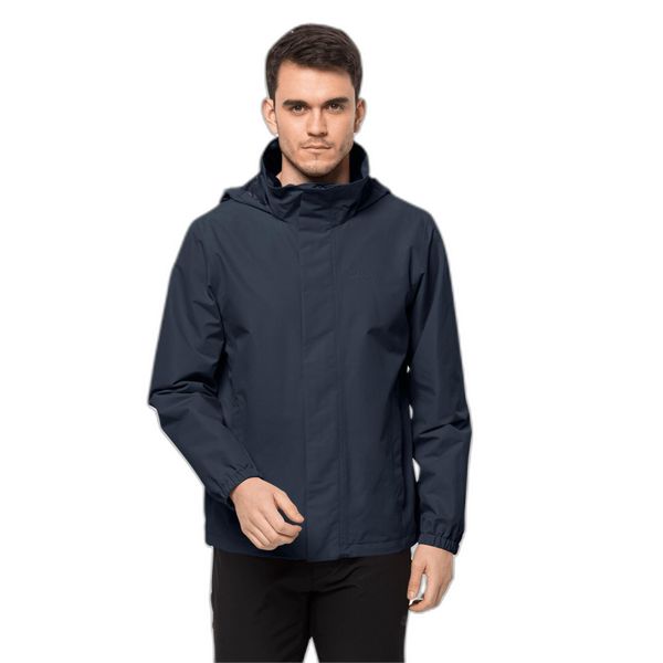 Wodoodporna kurtka Jack Wolfskin Stormy Point 2L. Niebieskie kurtki Jack Wolfskin, l, bez wzorów, z syntetyku, bez kaptura. Za 587.00 zł.