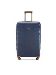 Semi Line Walizka duża T5706-3 Granatowy. Niebieskie walizki Semi-line, bez wzorów, z tworzywa sztucznego, duże. Za 319.99 zł.