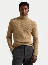 Polo Ralph Lauren Golf 710876836006 Beżowy Regular Fit. Brązowe golfy Polo Ralph Lauren, m, bez wzorów, z wełny, bez kołnierzyka, bez ramiączek. Za 1,099.00 zł.