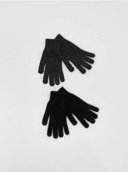 Rękawiczki 2 pack - czarny. Czarne rękawiczki Reserved, bez wzorów. Za 59.99 zł.