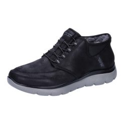 Buty do chodzenia męskie Skechers Summits Siegul Slip Ins. Czarne buty turystyczne Skechers, bez wzorów, z materiału, bez zapięcia, trekkingowe, skechers sport. Za 402.47 zł.