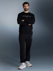 4F Bluza dresowa nierozpinana bez kaptura męska - czarna L. Czarne bluzy 4F, l, bez wzorów, z dresówki, bez kaptura. Za 159.99 zł.