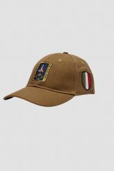 AERONAUTICA MILITARE Brązowa czapka męska Frecce Tricolori With Patch. Brązowe czapki zimowe Aeronautica Militare, bez wzorów. W wyprzedaży za 189.99 zł.