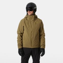 Kurtka narciarska Helly Hansen Alpha 4.0. Brązowe kurtki narciarskie i snowboardowe Helly Hansen, m, bez wzorów, narciarskie. W wyprzedaży za 1,676.50 zł.