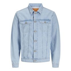 Kurtka jeansowa Jack & Jones Jean 738 niebieski denim. Niebieskie kurtki Jack&Jones, bez wzorów, z denimu, bez kaptura. Za 190.35 zł.