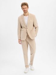 Finshley & Harding garnitur modułowy - Maarten-Mitch Mężczyźni Modern Fit Sztruks beżowy, 106. Brązowe garnitury Finshley & Harding, m, bez wzorów, z bawełny. Za 1,199.95 zł.
