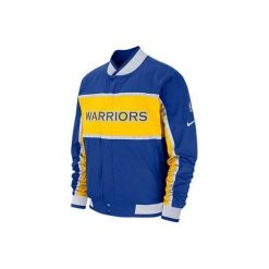Kurtka uniwersalna męska Nike Nba Golden State Warriors Courtside. Niebieskie kurtki Nike, m, bez wzorów, bez kaptura. Za 865.00 zł.