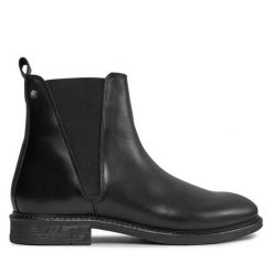 Sztyblety Jack&Jones. Czarne botki sznurowane Jack&Jones, bez wzorów, bez obcasa, bez zapięcia. Za 674.99 zł.