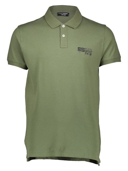 Plein Sport Koszulka polo w kolorze khaki rozmiar: S. Brązowe koszulki polo Plein Sport, bez wzorów, bez ramiączek. Za 103.37 zł.
