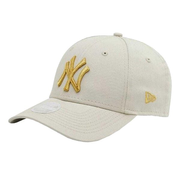 Czapka Z Daszkiem Metalik Logo New York Yankees. Brązowe czapki z daszkiem New Era, bez wzorów, z bawełny. Za 187.99 zł.