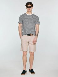 Koszulka męska w paski czarna Oler 906. Czarne t-shirty BIG STAR, l, z aplikacjami, z dzianiny, bez kołnierzyka, bez ramiączek. Za 99.99 zł.