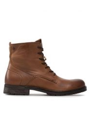 Jack&Jones Kozaki Jfworca 12161906 Brązowy. Brązowe kozaki Jack&Jones, bez wzorów, ze skóry, bez obcasa, bez zapięcia. Za 429.99 zł.