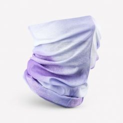 Komin turystyczny Quechua Hike 100. Fioletowe szaliki QUECHUA, bez wzorów, z materiału. Za 19.99 zł.