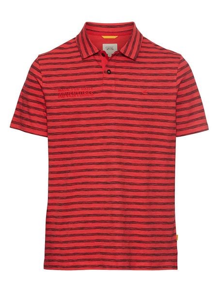 Camel Active Koszulka polo w kolorze czerwonym rozmiar: XL. Czerwone koszulki polo Camel Active, xl, bez wzorów, z bawełny, bez kołnierzyka, bez ramiączek. Za 109.26 zł.