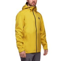 Kurtka przejściowa męska Black Diamond Stormline Stretch Rain Shell. Żółte kurtki Black Diamond, m, bez wzorów, bez kaptura. Za 369.99 zł.