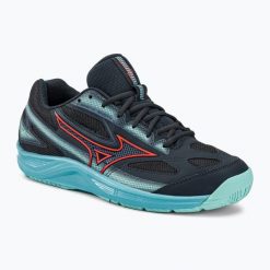 Buty do tenisa Mizuno Break Shot 4 AC collegiate. Czerwone buty sportowe casual Mizuno, bez wzorów, bez zapięcia. Za 139.99 zł.