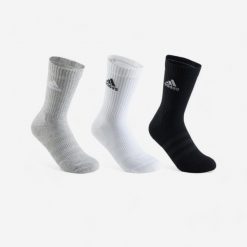 Skarpety sportowe tenis Adidas High 3 pary. Białe skarpety Adidas, bez wzorów, z bawełny. Za 39.99 zł.