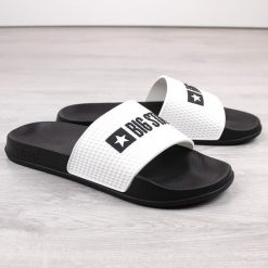 Klapki sportowe męskie białe Big Star JJ174506. Białe klapki BIG STAR, z materiału. Za 65.99 zł.