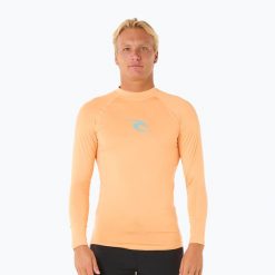 Longsleeve do pływania męski Rip Curl Waves UPF Performance. Brązowe odzież kąpielowa RIPCURL, l, bez wzorów. Za 129.99 zł.