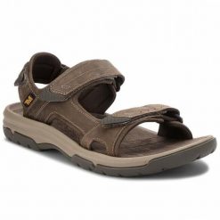 Buty do chodzenia męskie Teva Langdon. Brązowe buty trekkingowe Teva, bez wzorów, z materiału, bez zapięcia, trekkingowe. Za 386.00 zł.