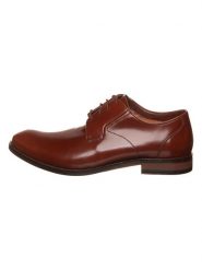 Clarks Skórzane trzewiki "Edward Plain" kolorze brązowym rozmiar: 41. Brązowe botki sznurowane Clarks, bez wzorów, ze skóry, z okrągłym noskiem, bez obcasa, bez zapięcia. Za 176.91 zł.