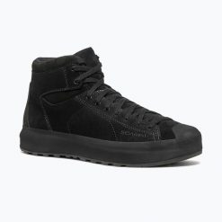 Buty męskie SCARPA Mojito Wrap Mid GTX. Czarne buty turystyczne Scarpa, bez wzorów, bez zapięcia, trekkingowe. Za 919.99 zł.