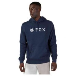 Bluza z kapturem męska Fox Absolute Fleece Po. Niebieskie bluzy FOX, m, bez wzorów, z kapturem. Za 245.99 zł.