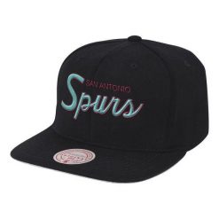 Czapka typu snapback San Antonio Spurs NBA Champ Year Trophy Hwc. Czarne czapki z daszkiem Mitchell & Ness, bez wzorów. Za 226.50 zł.