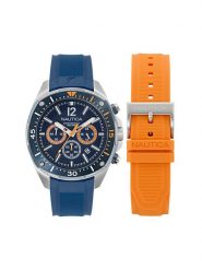 Nautica Zegarek Sporty SET NAPBSS504 Srebrny. Szare zegarki Nautica, srebrne. Za 1,149.00 zł.