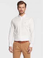 Tommy Hilfiger Koszula Oxford MW0MW25037 Biały Regular Fit. Białe koszule Tommy Hilfiger, m, bez wzorów, z bawełny, bez kołnierzyka, bez ramiączek. Za 239.99 zł.