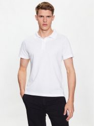 Trussardi Polo Emboidered 52T00712 Biały Regular Fit. Białe koszulki polo TRUSSARDI, l, bez wzorów, z bawełny, bez kołnierzyka, bez ramiączek. Za 599.99 zł.