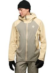 Black Diamond Kurtka hardshellowa "Recon" w kolorze kremowo-szarym rozmiar: S. Brązowe kurtki outdoor i hardshell Black Diamond, s, bez wzorów, bez kaptura. Za 724.78 zł.