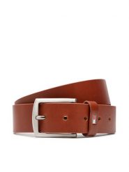 Tommy Hilfiger Pasek Męski New Denton AM0AM08360 Brązowy. Brązowe paski Tommy Hilfiger, bez wzorów, ze skóry. Za 109.99 zł.