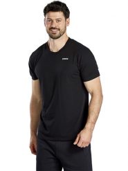Erima Koszulka sportowa "Spirit" w kolorze czarnym rozmiar: M. Czarne t-shirty sportowe Erima, bez wzorów, z bawełny, bez ramiączek, outdoorowe. Za 53.04 zł.