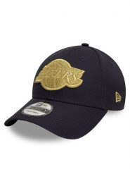 New Era Czapka z daszkiem LA Lakers Metallic 9FORTY 60595197 Granatowy. Niebieskie czapki z daszkiem New Era, bez wzorów, z bawełny. Za 89.99 zł.