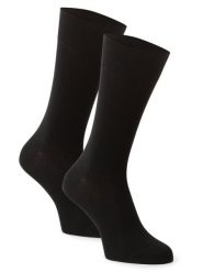 FALKE Skarpety pakowane po 2 szt. Mężczyźni Bawełna czarny, 47-50. Czarne skarpety Falke, bez wzorów, z bawełny. Za 69.95 zł.