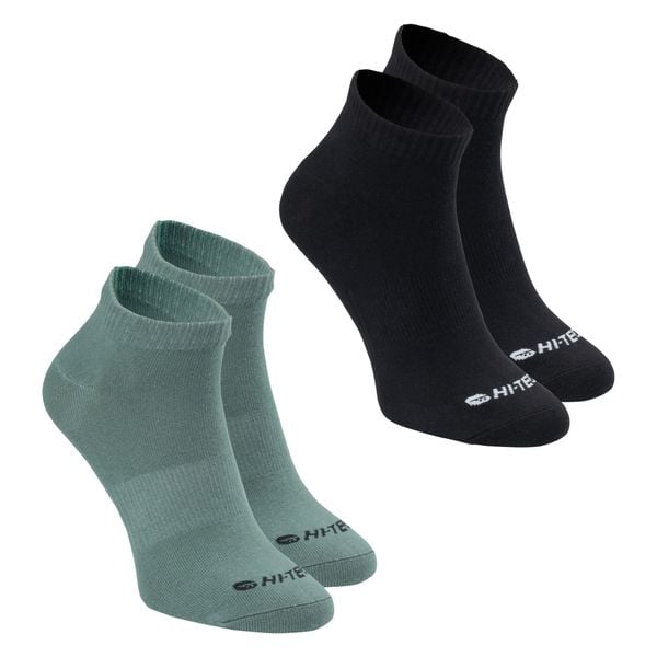 Męskie Skarpetki Hen Liner (zestaw 2 Sztuk). Czarne skarpety Hi-tec, bez wzorów. Za 39.99 zł.